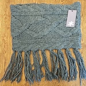 Splendid Grey Cable Knit Snood Scarf NWT